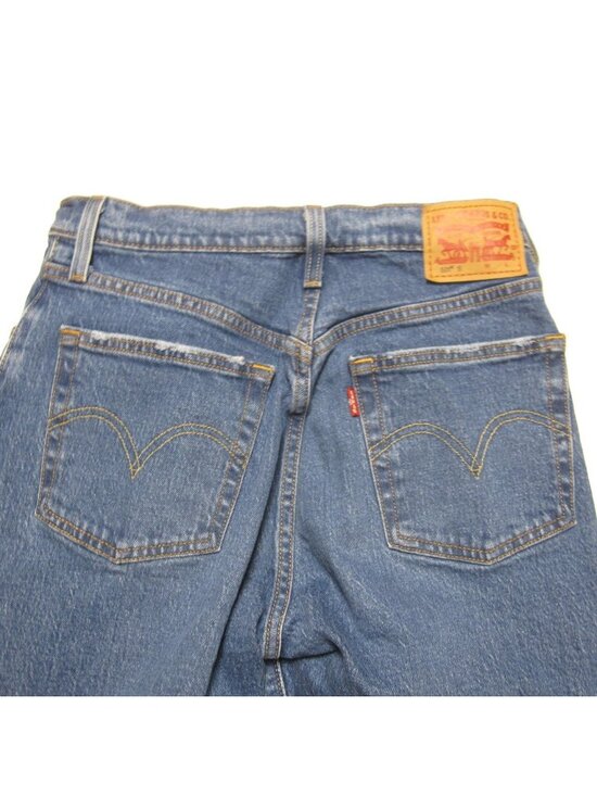 Levi's 501 Skinny Jeans Sz 27x24 High Waisted Button Fly Distressed Raw Hem - Picture 3 of 10